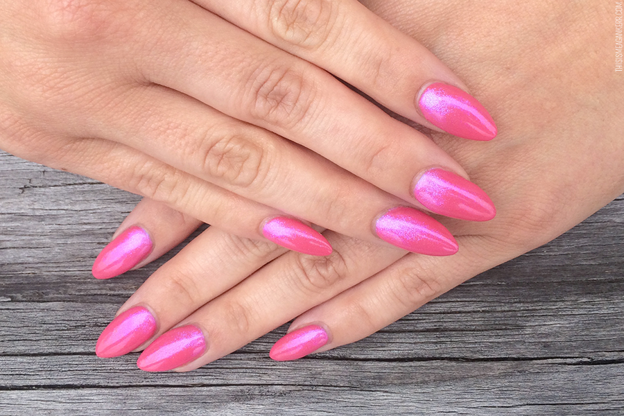 bubblegum pink nail art