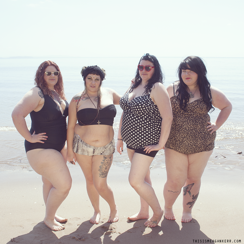 Fat girls on the beach