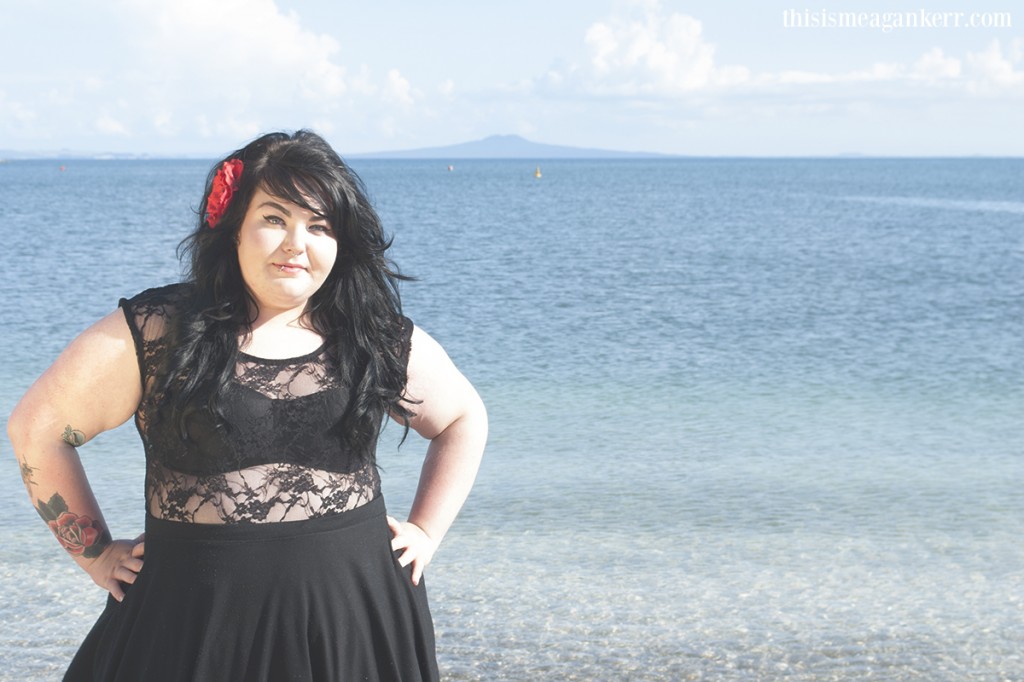 Amber McCoy wears Lace Bodysuit by Chubby Cartwheels