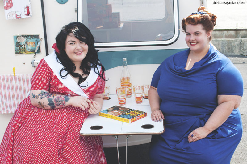 Amber McCoy and Meagan Kerr plus size pinup models