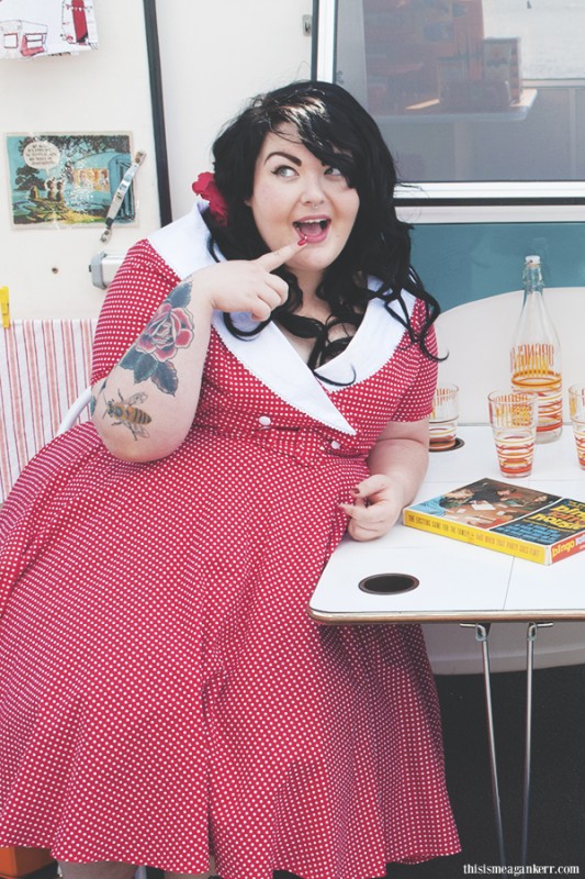 Amber McCoy  plus size pinup model