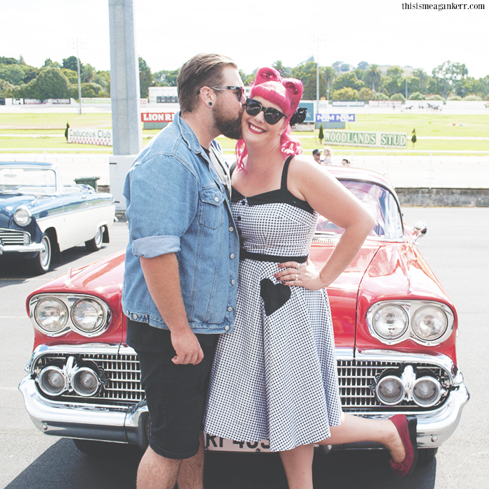 cute couple very vintage day out