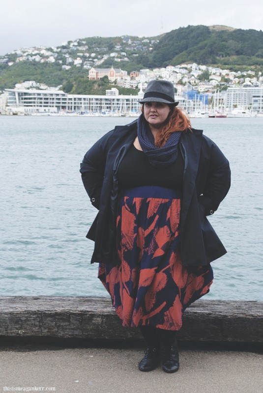 Meagan Kerr plus size fashion autumn