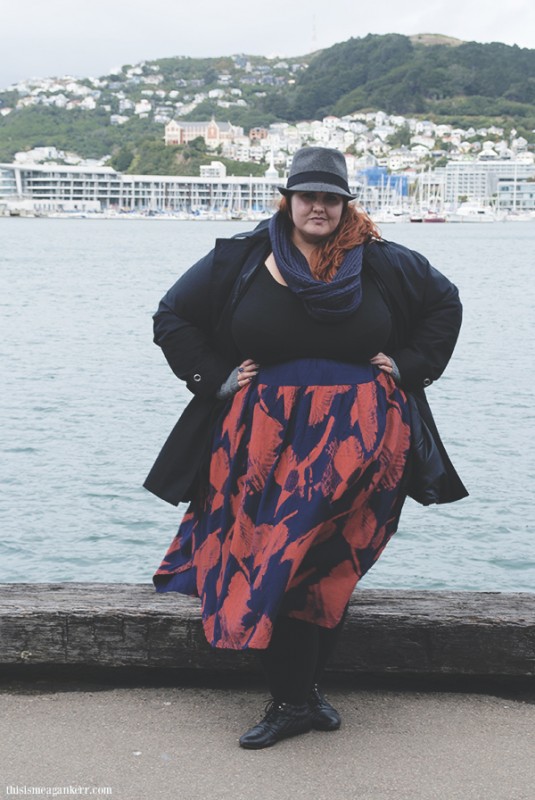 Meagan Kerr plus size fashion autumn