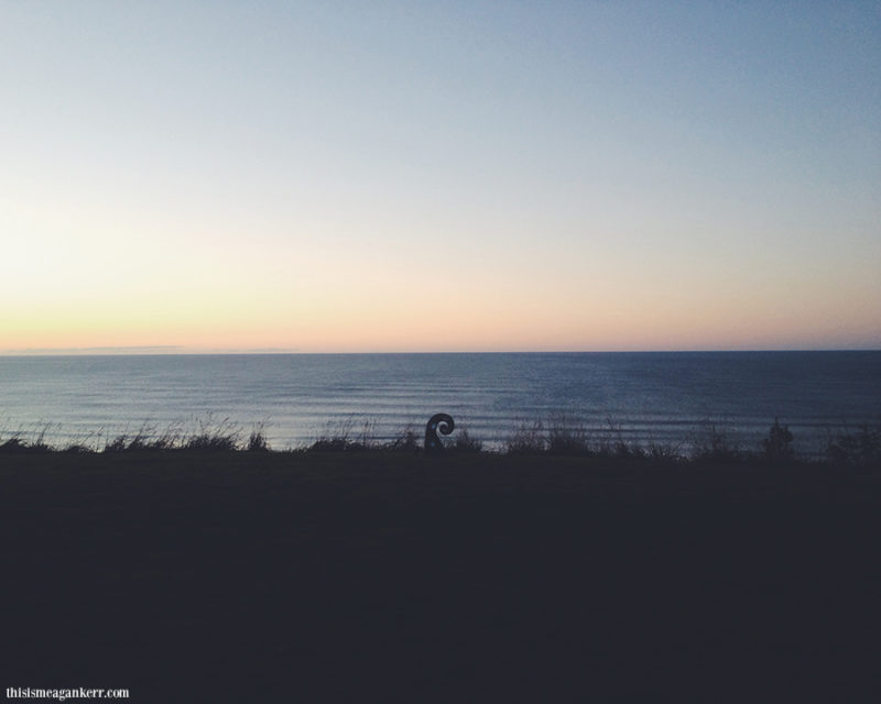 Sunrise over the South Pacific Ocean