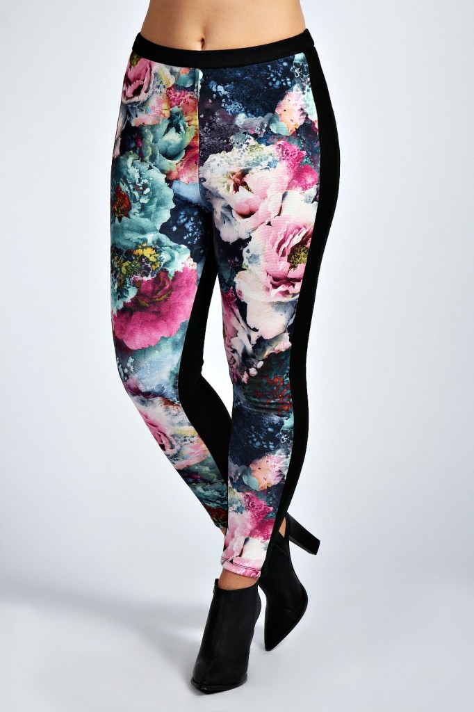 Boohoo Kara Floral Jeggings plus size leggings