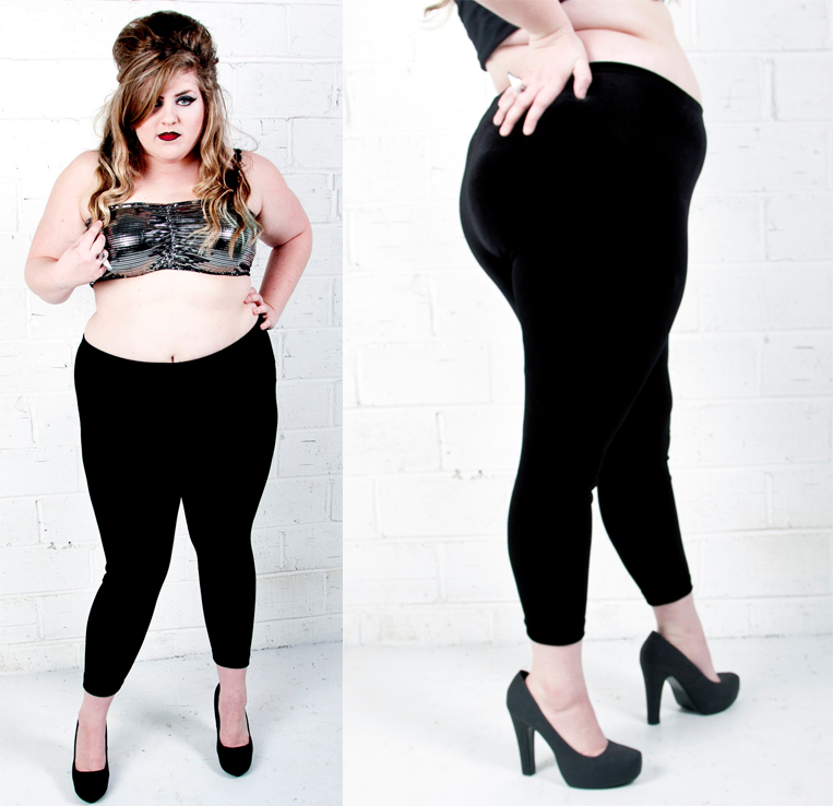 Chubby Cartwheels Velvet Leggings plus size