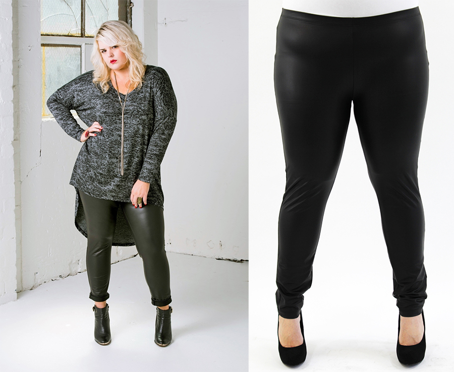 Harlow Wet n Wild Scuba Leggings plus size