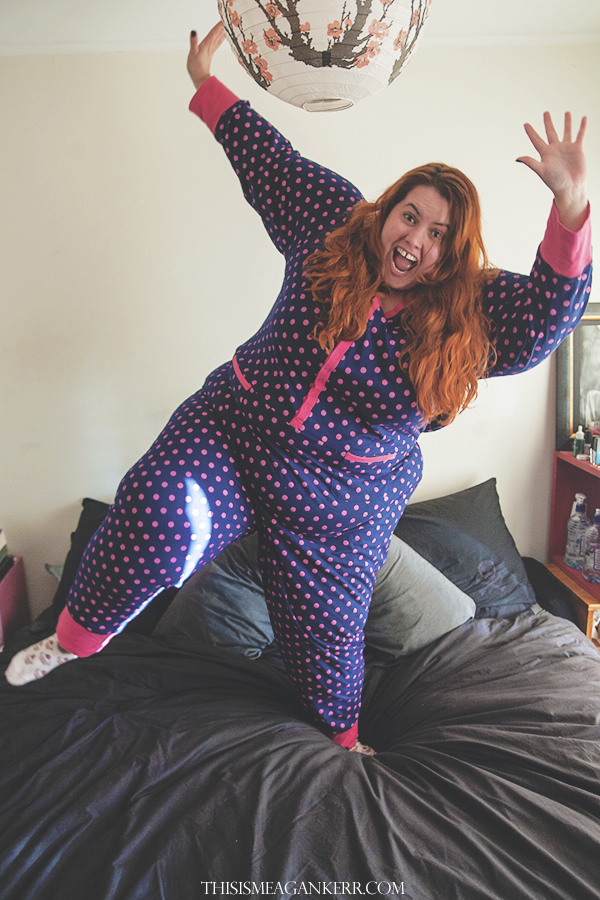 aussie curves polka dots plus size onesie