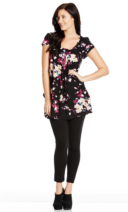 Crossroads Floral Pocket Tunic plus size fashion