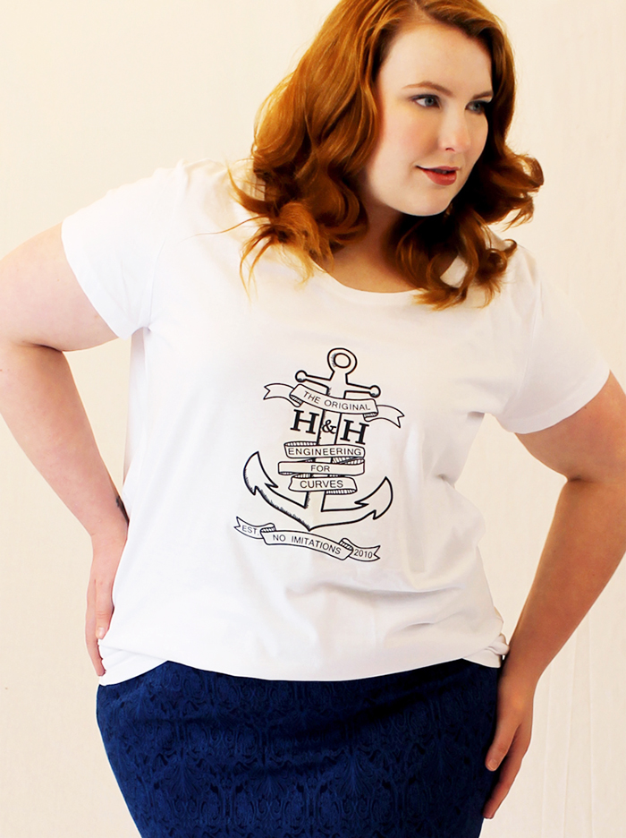 Hope & Harvest nauticas anchor tee t-shirt spring summer plus size fashion