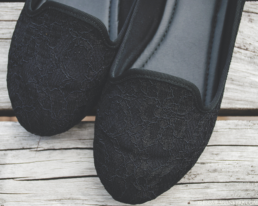 Salucci Collection lace ballet flats black Farmers shoes