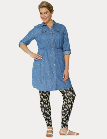 Wild Child Urban Chambray Shirt Dress denim farmers fatshion plus size fashion curvy clothes