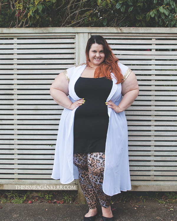 This is Meagan Kerr | Aussie Curves Sparkle: NYATA Flying Philly White Sequinned Cape