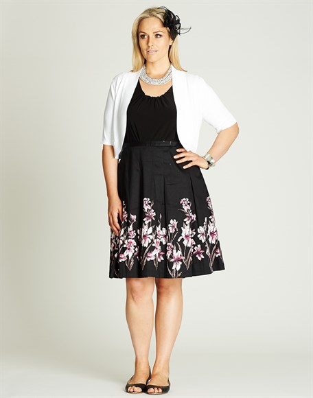 Plus Size Fashion - Autograph Floral Midi Skirt