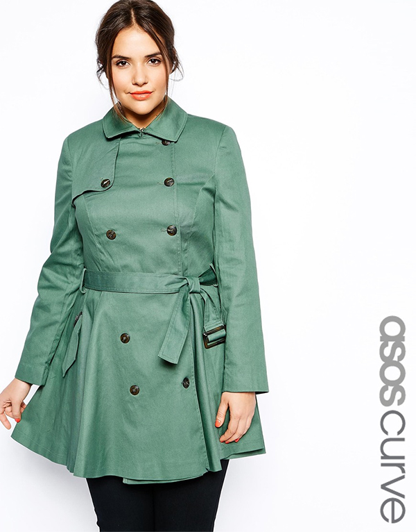 asos plus size coats