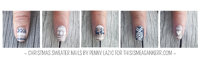 Christmas Sweater Nails by Penny Lazic