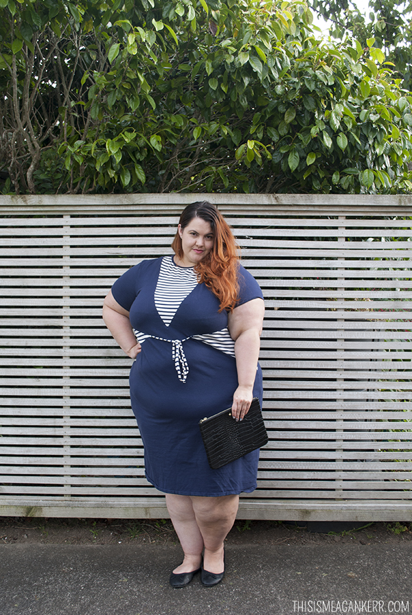 Learning to love my body: Meagan Kerr wears Hope & Harvest Nauticas Dress