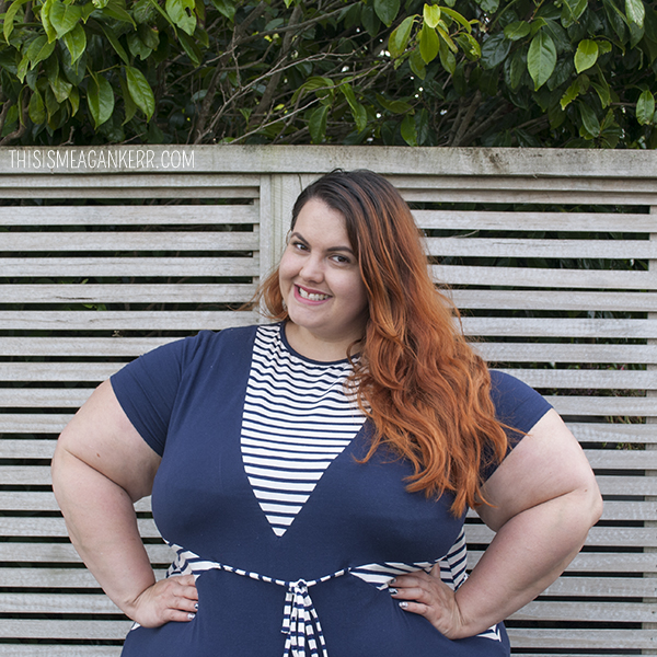 Learning to love my body: Meagan Kerr wears Hope & Harvest Nauticas Dress