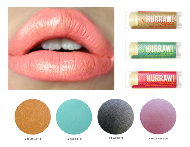 Sweetpea & Fay 'Beluga' Liquid Lipstick; Kapha, Vada & Pita Hurraw! Balms; Limelily Cosmetics Eyeshadow