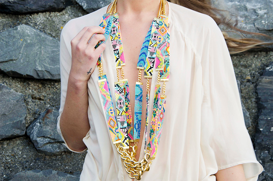 Shh by Sadie Sea Candy necklace