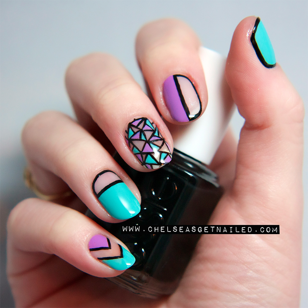 Chelsea King Negative Space Nail Art