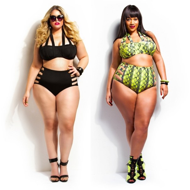 High Waisted Plus Size Swimwear