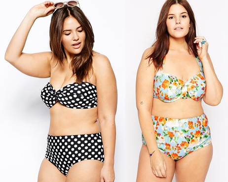 High Waisted Plus Size Swimwear