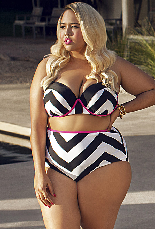 High Waisted Plus Size Swimwear GabiFresh