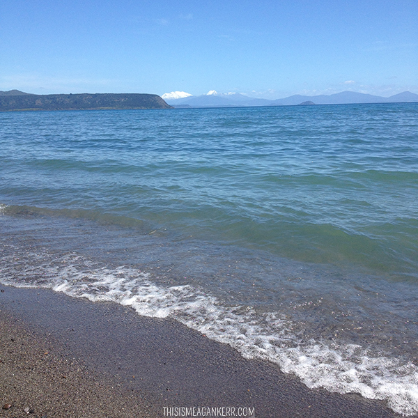 On the shores of Lake Taupo, New Zealand