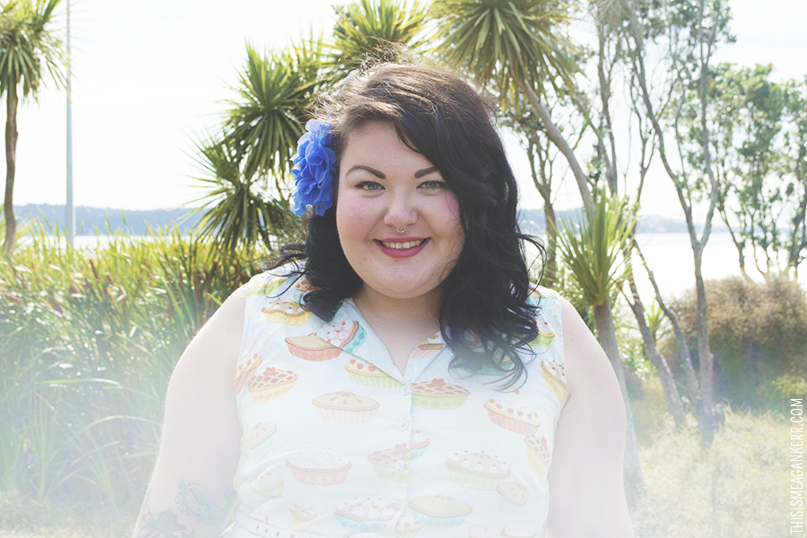 Fat Girls Shouldn't Wear Stripes | Amber McCoy wears ModCloth You're In Luck Plus Size Pie Dress