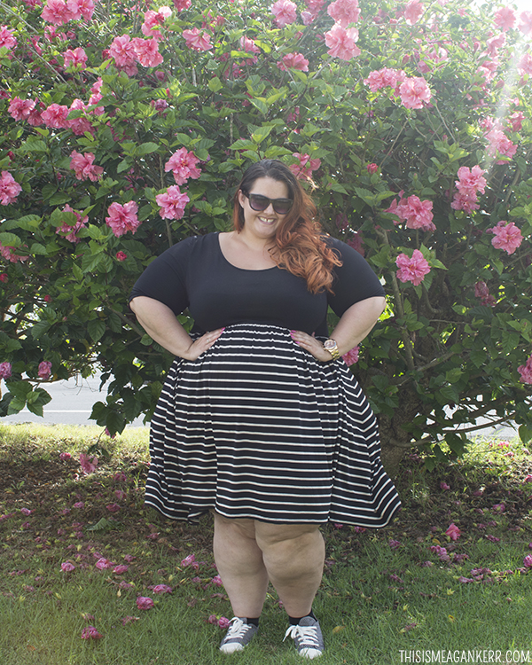 Plus size fashion - Meagan Kerr wears 17 Sundays