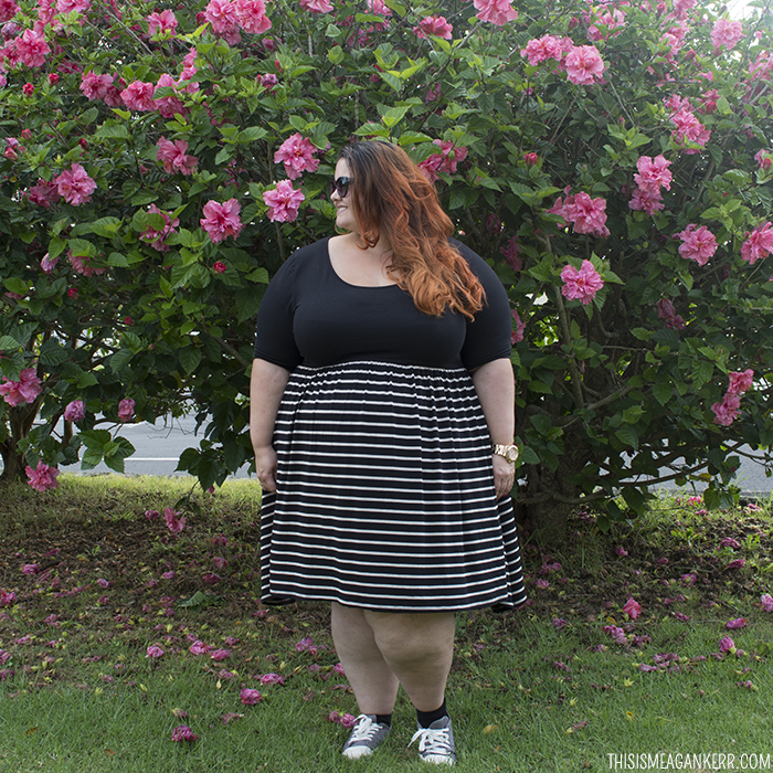 Plus size fashion - Meagan Kerr wears 17 Sundays