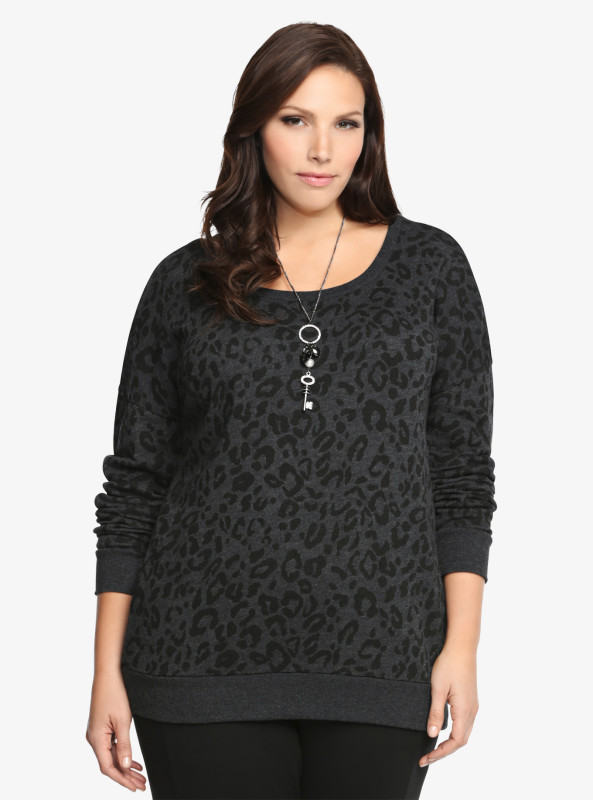 Torrid Animal Print Sweatshirt