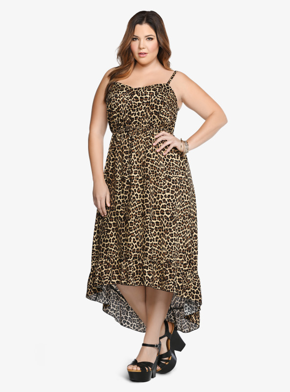 Torrid Leopard Ruffle Dress