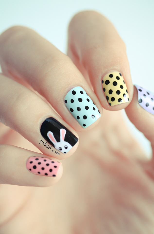 easter pastel nail art PSHIIIT