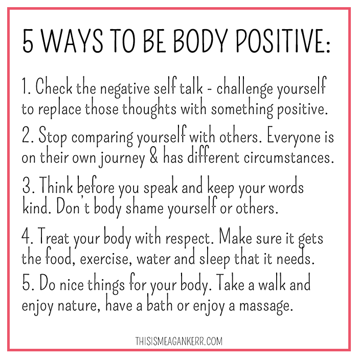5 ways to be body positive