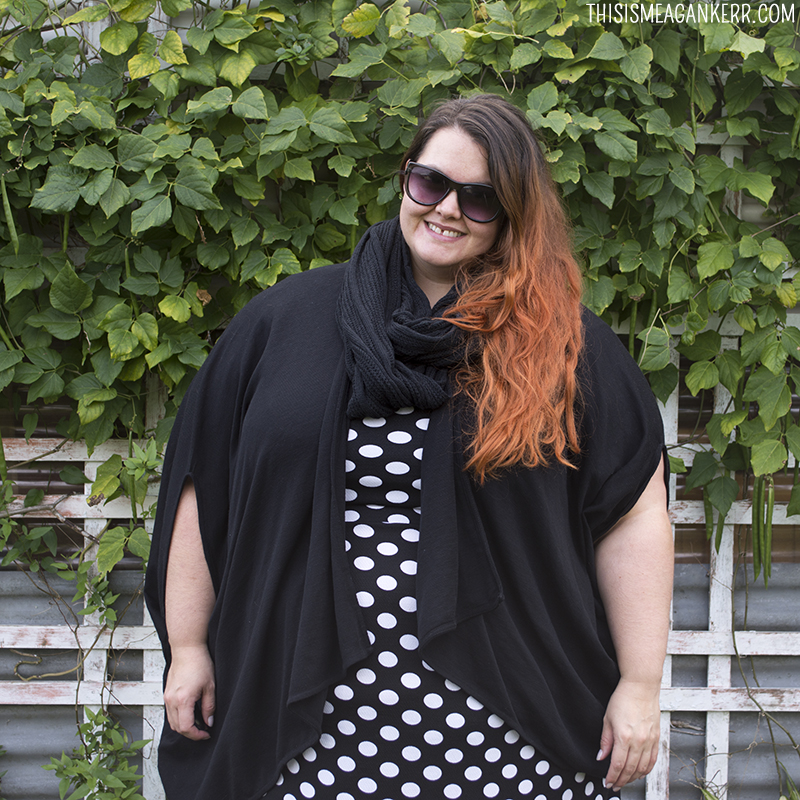 Meagan Kerr Monochrome Estelle Meagan Dress from Farmers | Plus size fashion New Zealand