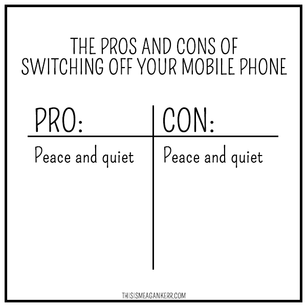 The pros and cons of switching off your mobile phone