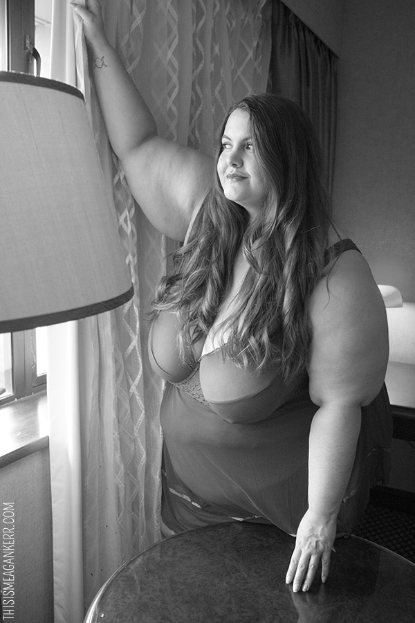 Meagan Kerr wears Curvy Girl Plus Size Lingerie The Kate Babydoll / Photography by Ambient Light