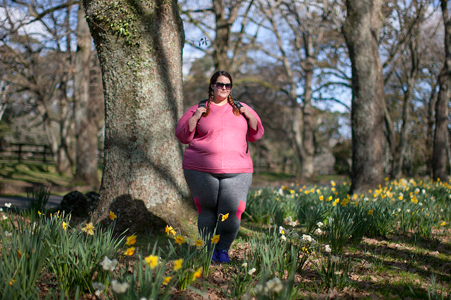 This is Meagan Kerr x Farmers plus size activewear