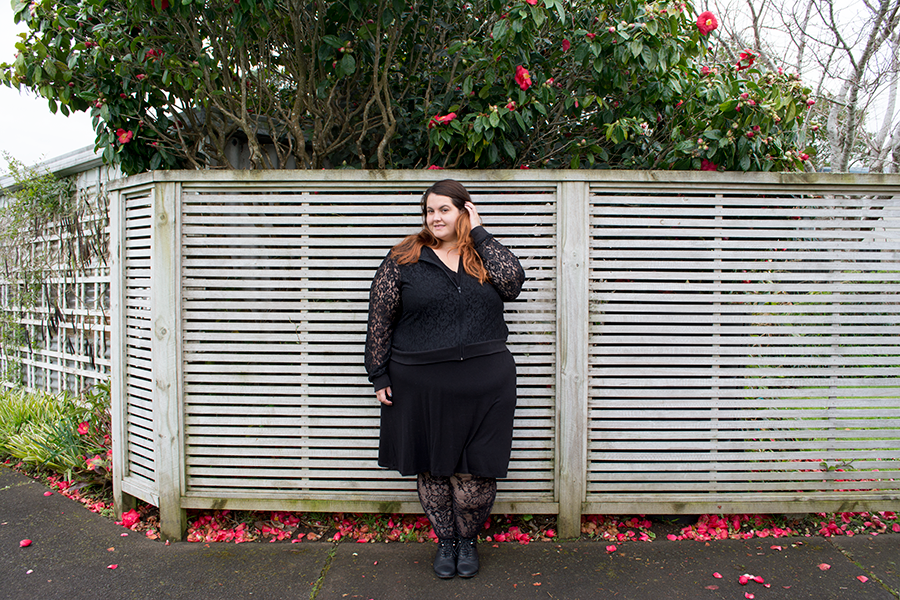 This is Meagan Kerr: NZ Style Curvettes Lace // Harlow Lace Bomber Jacket