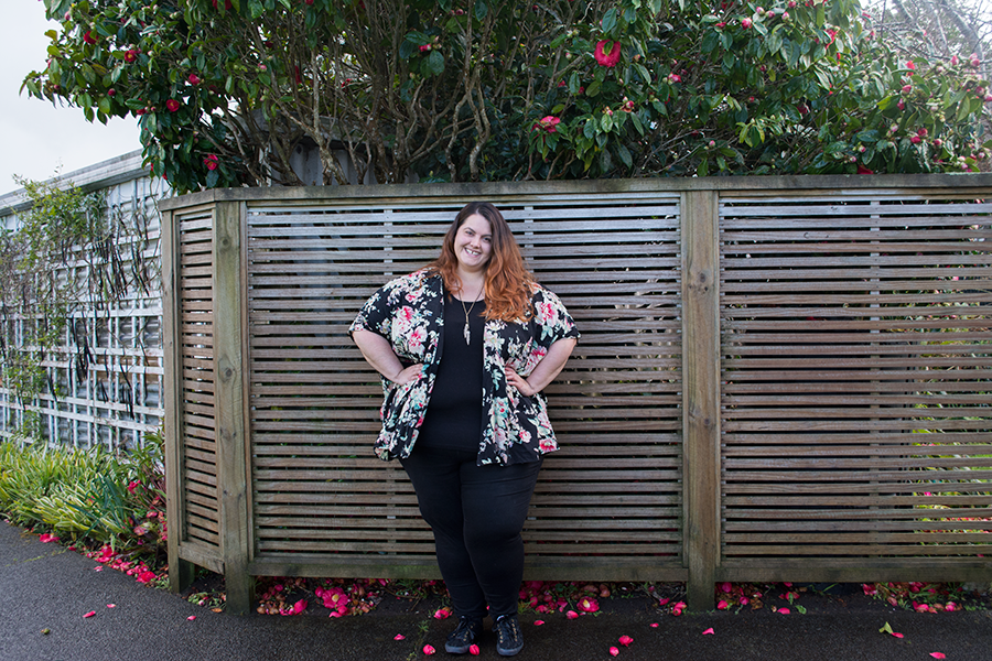 This is Meagan Kerr: NZ Style Curvettes Floral // Sara Floral Kimono from EziBuy