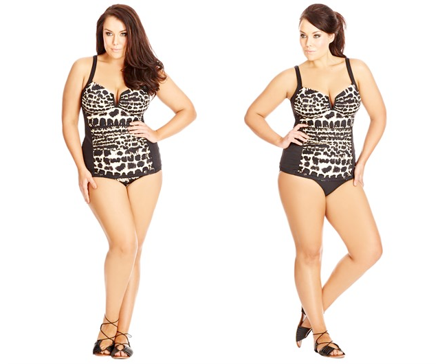 Plus size swimwear // City Chic Kenya Tankini