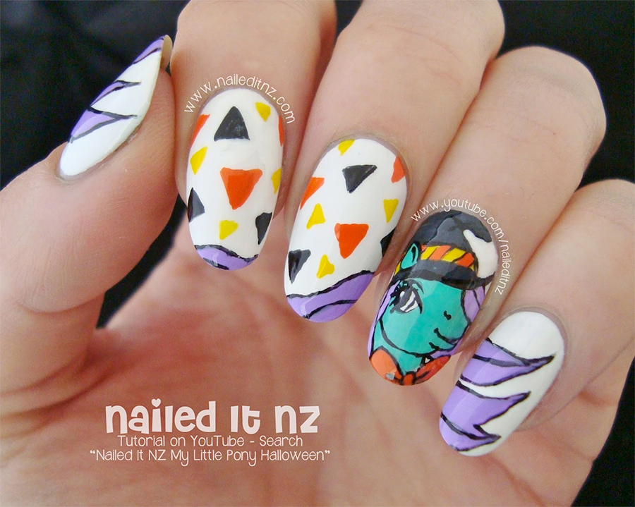 My Little Pony Halloween Nail Art Tutorial by Nailed It NZ