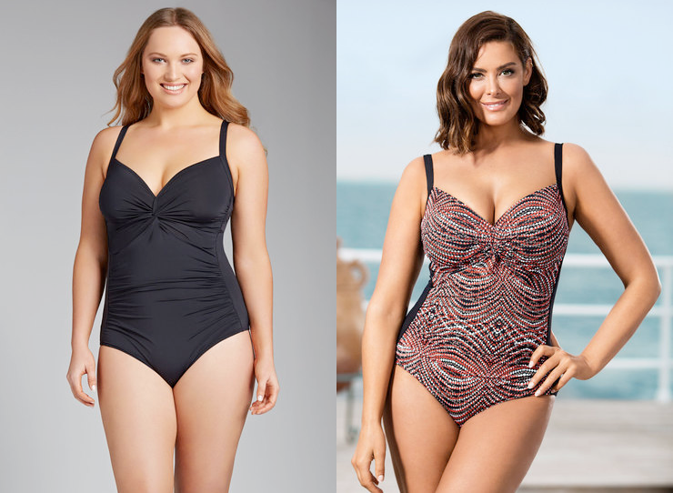 Plus size swimwear EziBuy Quayside Woman Sweetheart Swimsuit