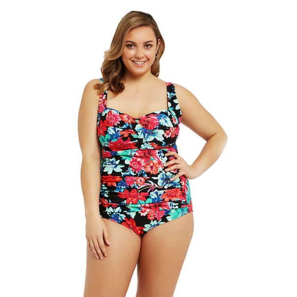 Plus size swimwear Farmers Zest Resort Curve Maldives Floral Swimsuit