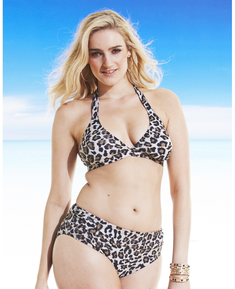 Plus size swimwear // Simply Be Beach To Beach Animal Print Bikini