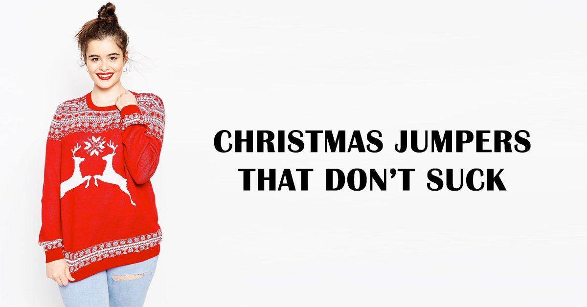 Plus size Christmas jumpers that don't suck