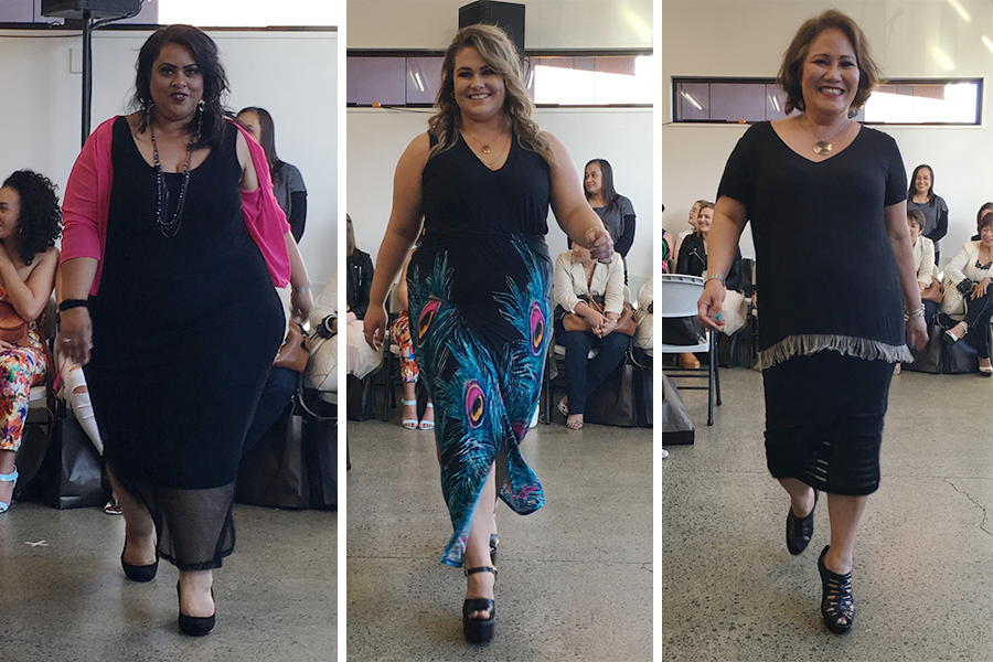 LLLNZ2015 Lovely Larger Ladies Plus Size Fashion Show // Sarah Jane Urunkar, Becca Neilsen and Teresa for K&K